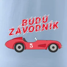 Budu závodník červené staré auto