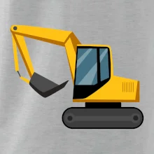 Bagr bez nápisu  z boku