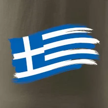 Řecko vlajka - štětkou