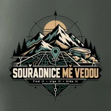 Souřadnice mě vedou horská mapa