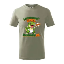 Listopadový živel zelený dinosaurus rex v plence