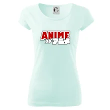 Anime nápis červený