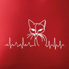 EKG křivka kočka