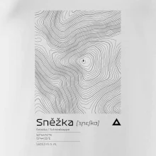 Sněžka - vrstevnice v obdélníku