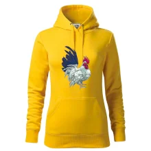 Kohout kreslený bílý