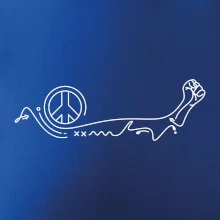 Pěst a symbol míru