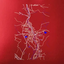 Vrchlabí - Mapa s vodními toky