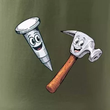 Parové triko - Kladivo a hřebík