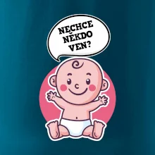 Nechce někdo ven - Triko pro porodní asistentku