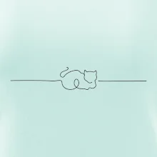 Kočka linka kreslená