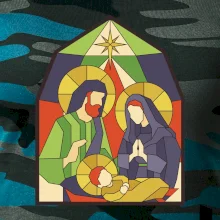 Vitráž - jesličky