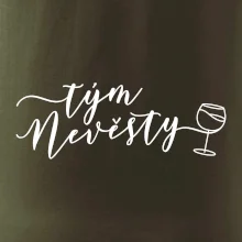 Tým nevěsty červené víno