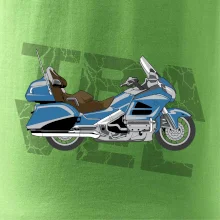 Cestovní motorka Amerika modrá