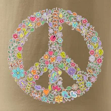 Peace symbol lístečky