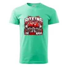 Boxerské rukavice v ringu eat sleep repeat