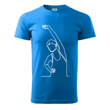 Protahující se žena jedním tahem