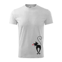 Zamilovaná kočka zezadu