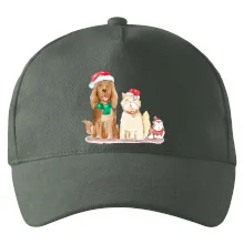 Veselé vánoce - pes, křeček a kočka