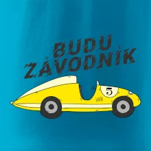 Budu závodník žluté  auto
