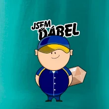 Jsem ďábel doručovatel modro žlutý