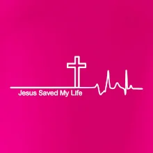 Jesus Saved My Life kříž ekg