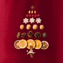 Vánoční stromeček ze sušených plodů