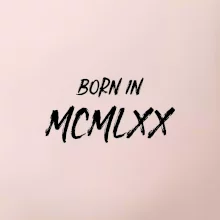 Born in - Římské číslo 1970