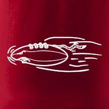 Americký fotbal letící míč