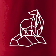 Geometrie lední medvěd na ledu