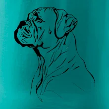 Boxer černá kresba