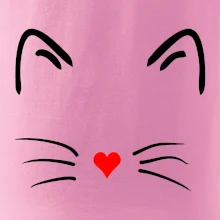 Kočka - srdce místo nosu