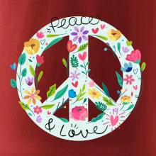 Peace and love symbol