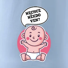 Nechce někdo ven - Triko pro porodní asistentku