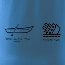 Řemeslnici postavili archu, fušeři Titanic