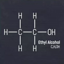 Molekulární struktura Ethanol
