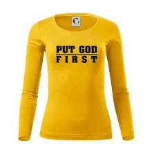 Put God first tlustý nápis