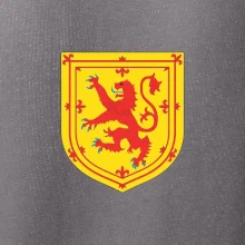 Skotský lev na hrudi