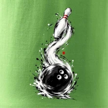 Bowling japonská štětcová malba