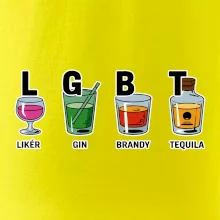 LGBT -  Likér, Gin, Brandy, Tequila