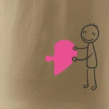 Párová trička puzzle postavička