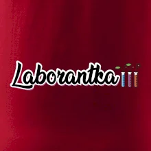 Laborantka a zkumavky