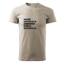 MOJE MOTIVACE DNEŠNÍM DNEM SKONČILA.