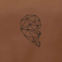 Párovy motiv srdce geometrie - ONA