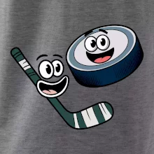 Parové triko - Puk a hokejka