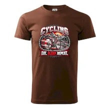 Cyklistické kolo mezi horami eat sleep repeat
