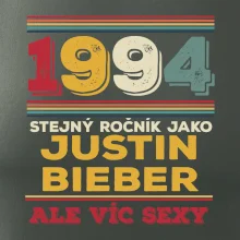 1994 stejný ročník jako Justin Bieber