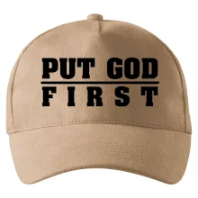 Put God first tlustý nápis Put God first tlustý nápis