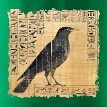 Egyptské hieroglyfy pták