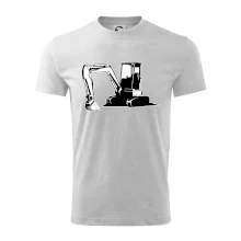 Bagr bez nápisu černobílý