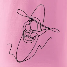 Kajak  ze shora jedním tahem